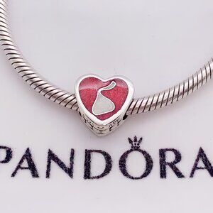 Pandora Kisses Chocolate Red Heart Charm Pendant